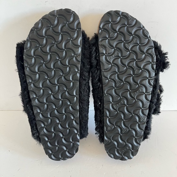 Birkenstock Arizona Big Buckle Teddy Shearling Sandals Size 38 - Picture 7 of 9